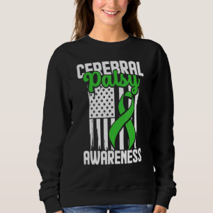 Cerebral Palsy Cp Awareness Overcoming Us Warrior  Sweatshirt