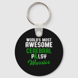 Cerebral Palsy Cp Awareness Overcoming Warrior Sur Key Ring
