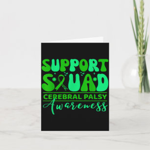 Cerebral palsy cp awareness smile face support card