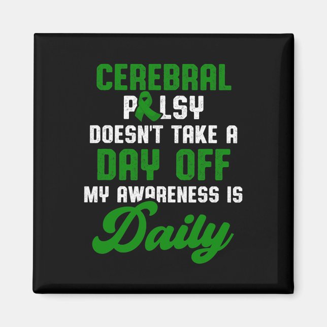 Cerebral Palsy Cp Awareness Treatment Warrior Surv Magnet (Front)