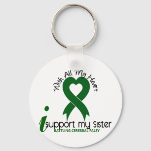 Cerebral Palsy I Support My Sister Key Ring