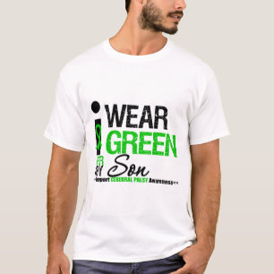 Cerebral Palsy I Wear Green Ribbon For My Son T-Shirt