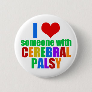 Cerebral Palsy Love 6 Cm Round Badge