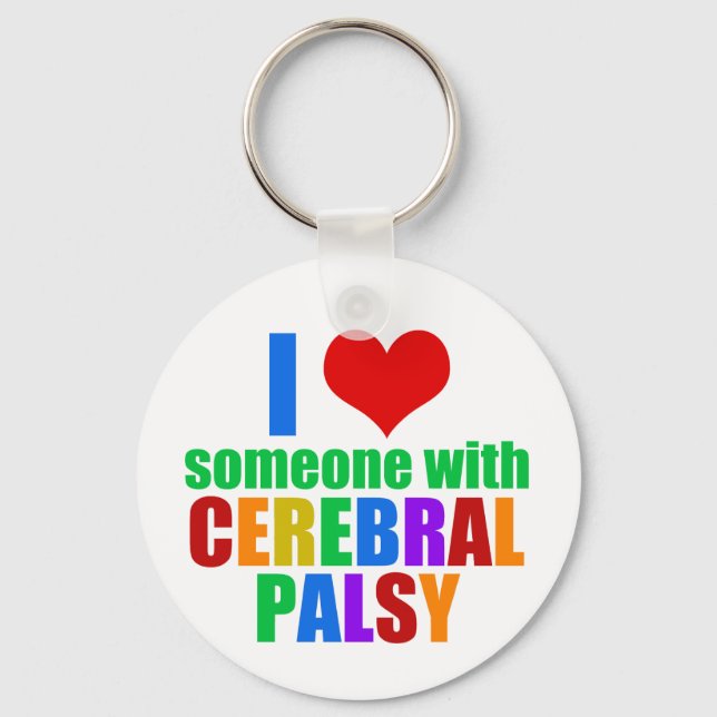 Cerebral Palsy Love Key Ring (Front)