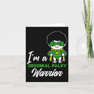 Cerebral Palsy Warrior Cp Hero Cerebral Palsy Awar Card