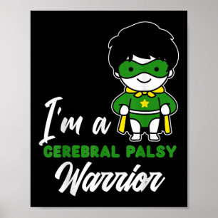 Cerebral Palsy Warrior Cp Hero Cerebral Palsy Awar Poster