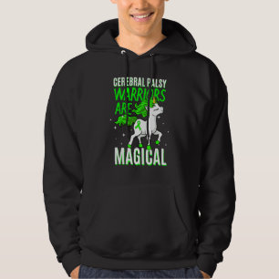 Cerebral Palsy Warrior Magical Unicorn Ataxic Gree Hoodie