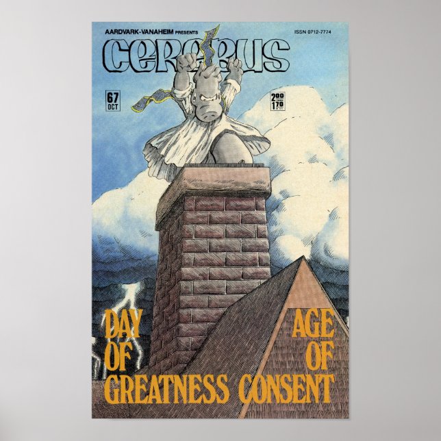 Cerebus issue #67 cover poster (Front)