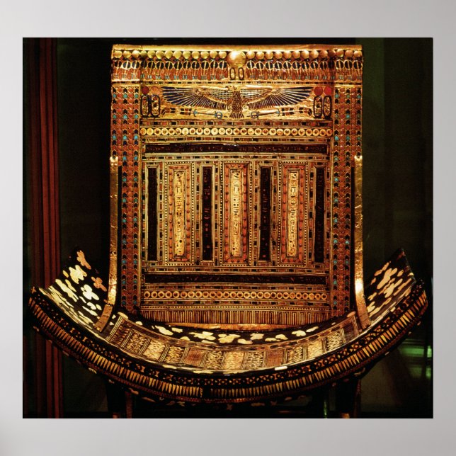 Ceremonial Chair of Tutankhamun Poster (Front)