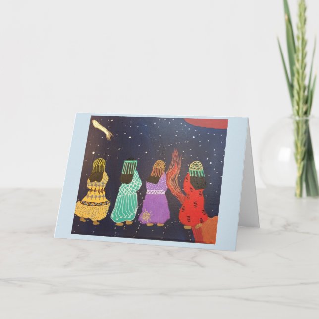 Ceremonial Dancers Greeting Card (Front)