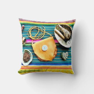 Ceremonial Items Throw Pillow
