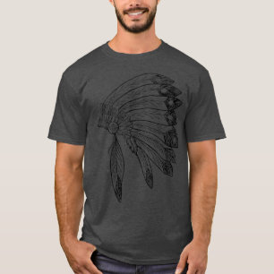 Ceremonial Native American Headdress T , T-Shirt