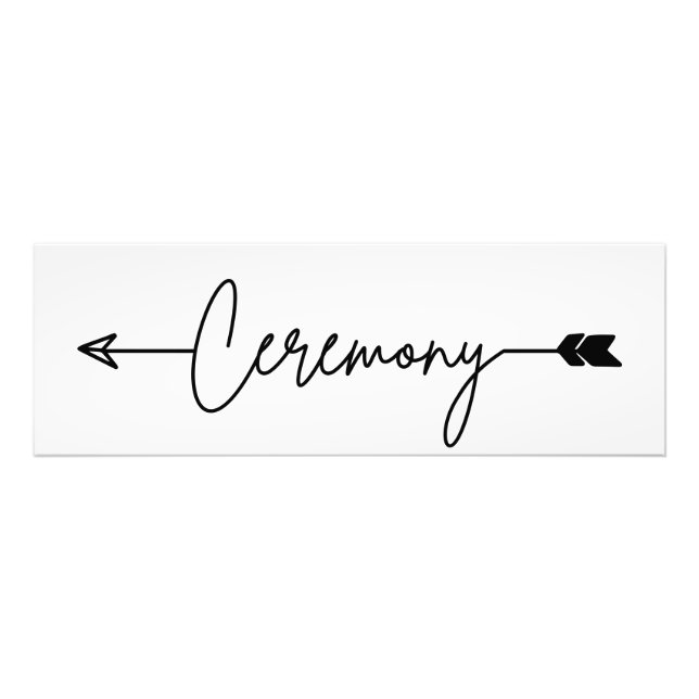 Ceremony direction sign left (Front)