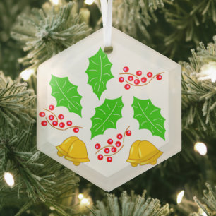 Ceremony of Cherry Christmas Adorno Ceramic Orna Glass Tree Decoration