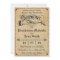Ceremony Rustic Vintage Wedding Invitation