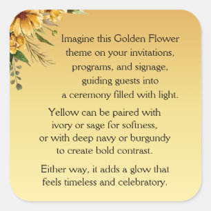 Ceremony Square Sticker