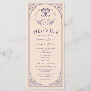 Ceremony Wedding Party Cards Tarot Programme Stars