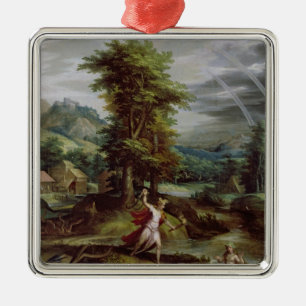Ceres and Cyane Metal Ornament