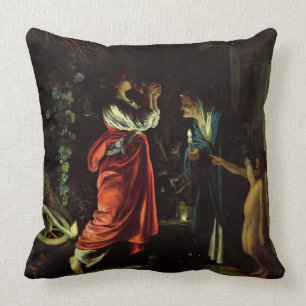 Ceres and Stellio (oil on copper) Cushion