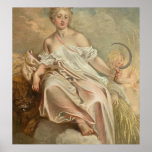 Ceres (Summer) - Antoine Watteau Fine Art Poster