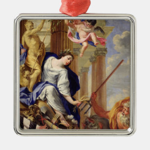 Ceres Vanquishing the Attributes of War Metal Ornament