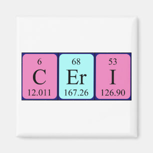 Ceri periodic table name magnet