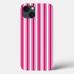 Cerise and white candy stripes Case-Mate iPhone ca 13 Case