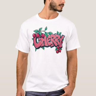 cerise, cherrygraffiti, fruit, street art, urban T-Shirt
