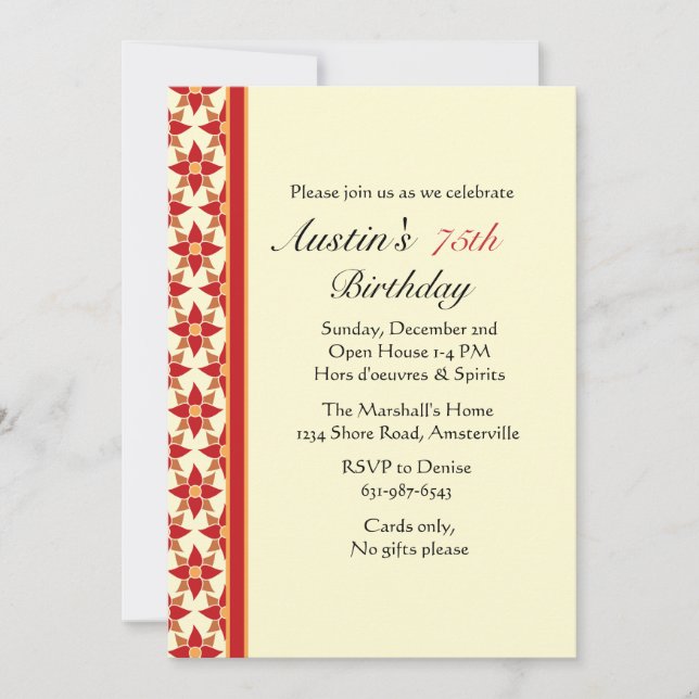 Cerise Invitation (Front)