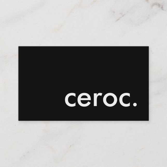 ceroc. business card (Front)