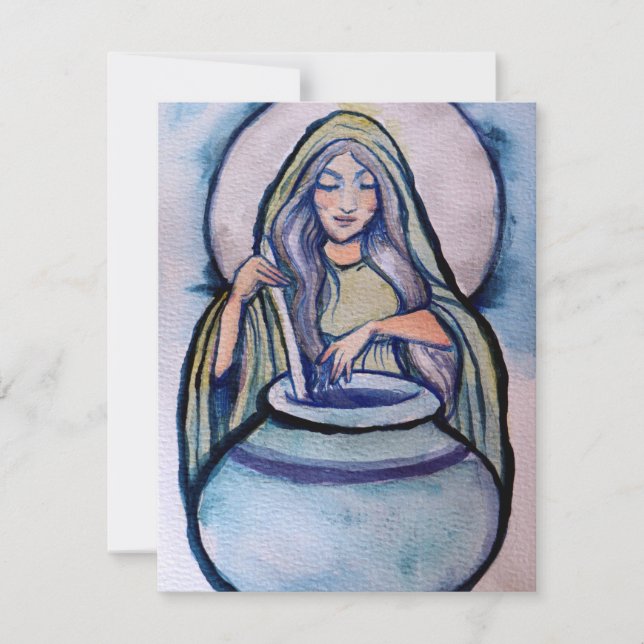 Cerridwen Crone Witch                              Holiday Card (Front)