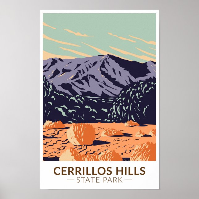 Cerrillos Hills State Park New Mexico Vintage  Poster (Front)