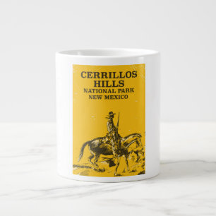 Cerrillos Hills state park usa travel poster Large Coffee Mug