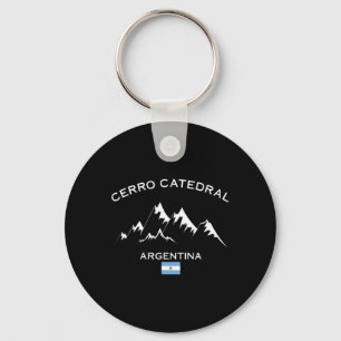 Cerro Catedral Argentina Ski Resort Andes Mountain Key Ring