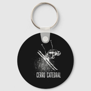 Cerro Catedral Mountain Argentina Downhill Skiing Key Ring