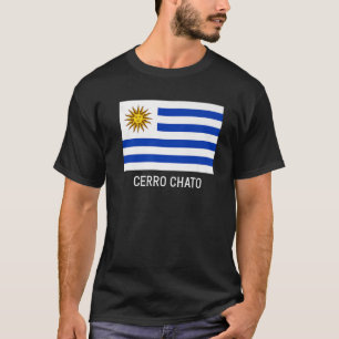 Cerro Chato Uruguay Flag Emblem Escudo Bandera Cre T-Shirt