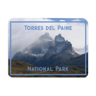 Cerro Paine Grande, Mountains, Patagonia, Chile Magnet