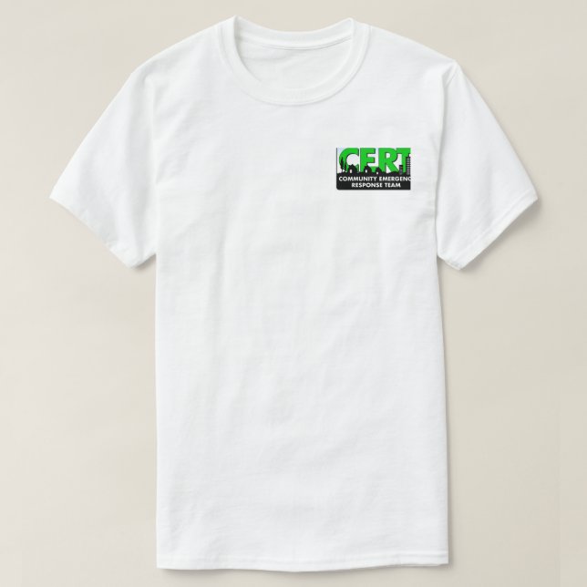 CERT Community Emergency Response Team T-Shirt (Design Front)
