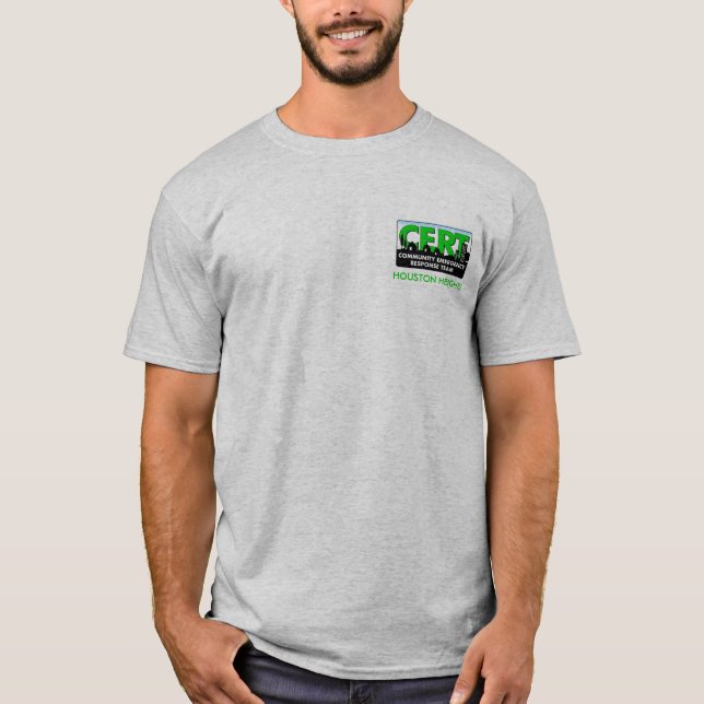 CERT Large Logo (grey) T-Shirt (Front)