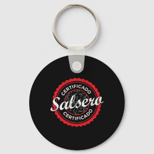 Certificado Salsero Funny Salsa Dancing Key Ring