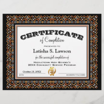 Certificate African Colour Mud Cloth CMC1 Border