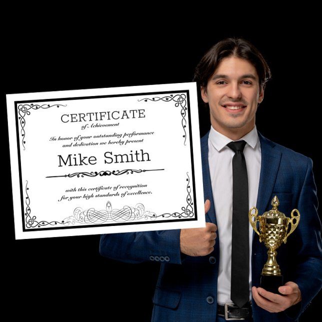 Certificate for any business announcement postcard (Creator Uploaded)