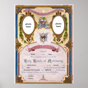 certificate married poster