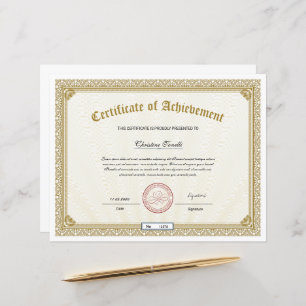 Certificate of Achievement