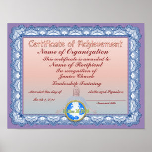 Certificate of Achievement (Christian) Poster