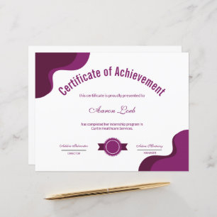 Certificate of Appreciation