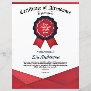 Certificate Of Attendance