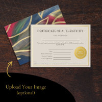 Certificate of Authenticity for Artists