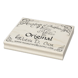 Certificate of Authenticity ~ Original Rubber Stamp