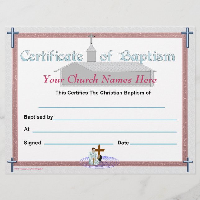 Certificate of Baptism (Front)